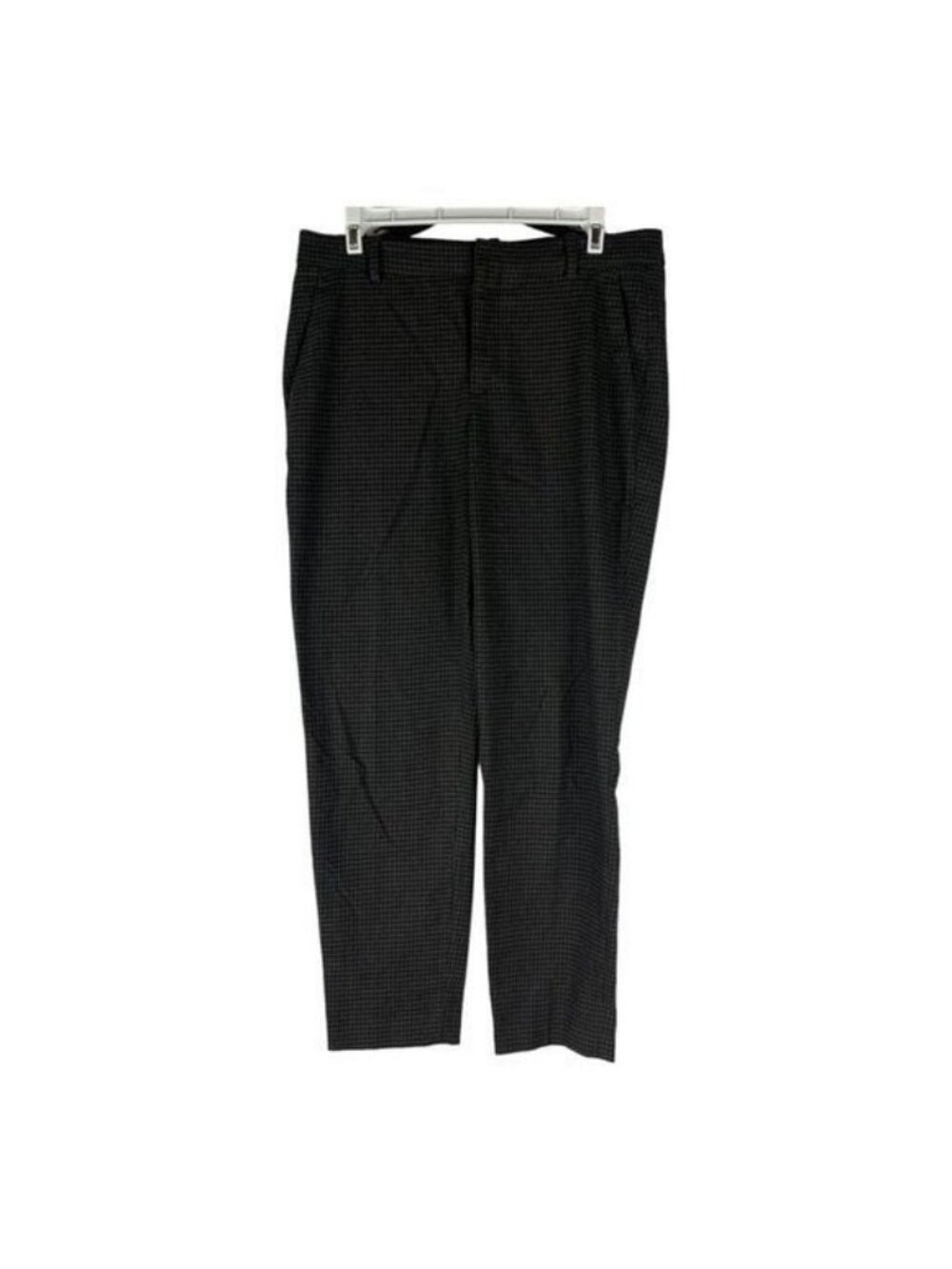 Zara Woman Black & Gray Houndstooth Pants Medium Slim Fit Made In Spain Stylish